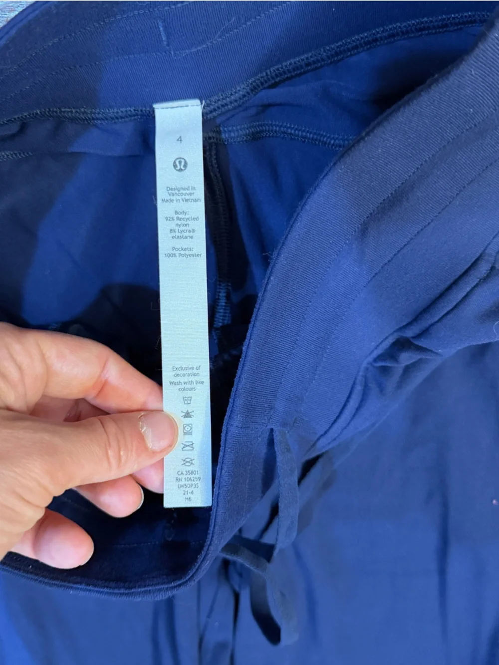 Lululemon Ready to Rulu High-Rise Jogger 7/8 Length Night Sea - Size 4